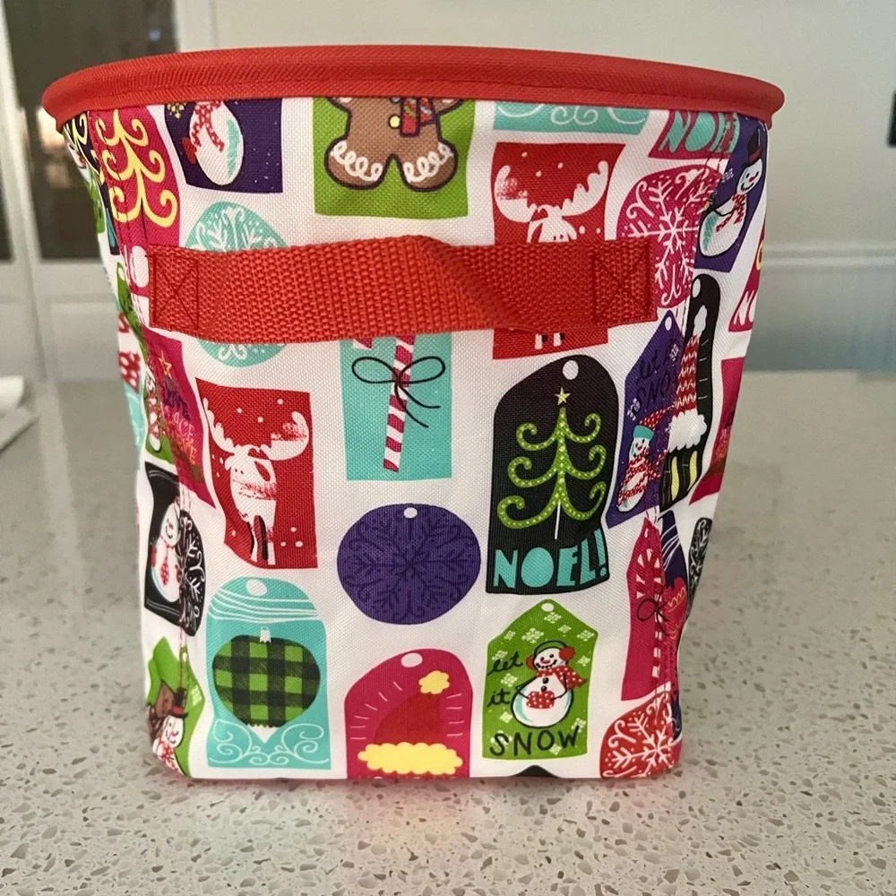 Thirty-One Christmas theme storage bin, EUC